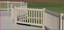 VINYL DECK WITH RAILINGS