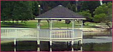 Vinyl Gazebo on Water